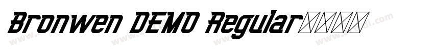 Bronwen DEMO Regular字体转换